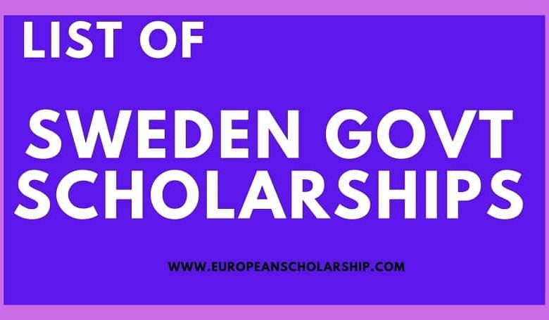 Sweden Universities Listings and Scholarships 2024